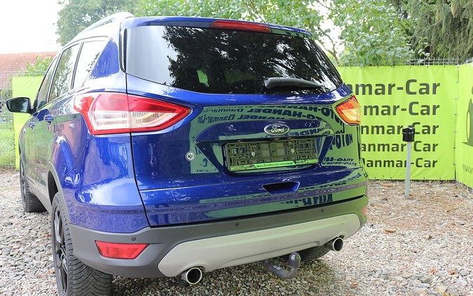 Ford Kuga cena 64900 przebieg: 166000, rok produkcji 2015 z Karlino małe 562